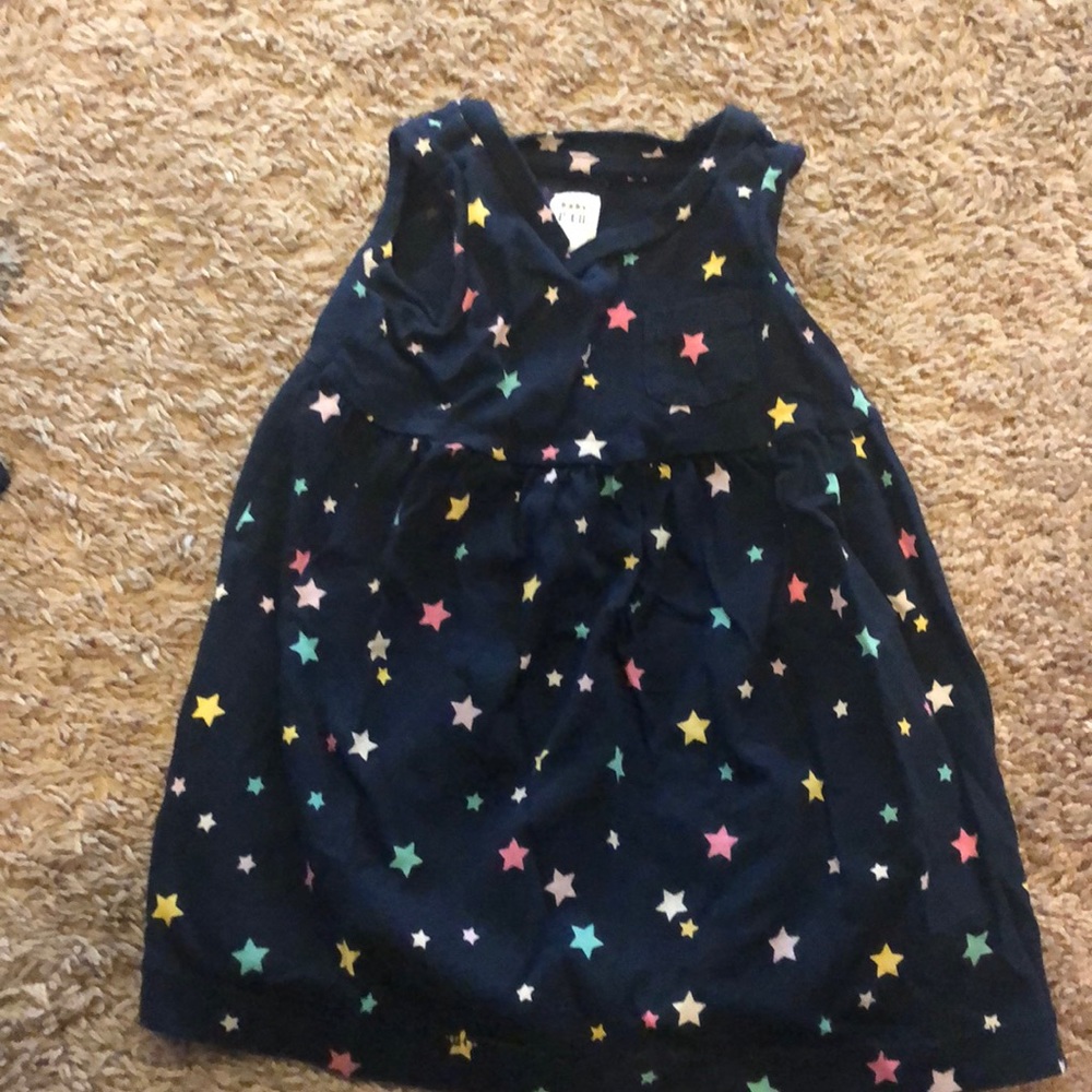 Navy girls dress with stars